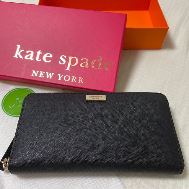 ファッション小物Kate spade 長財布 黒 綺麗 箱あり お値下げしました