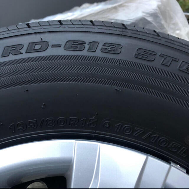 タイヤ・ホイールセット ハイエース 新車外し ブリヂストン 195/80/R15