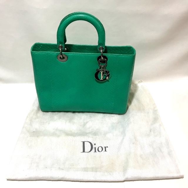 Christian Dior(クリスチャンディオール)のクリスチャンディオール パイソン レディディオール ラージ 2WAY バッグ レディースのバッグ(ショルダーバッグ)の商品写真