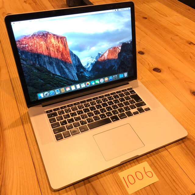 良品！MacBook pro retina 15インチ mid2015