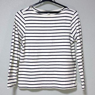 ユニクロ(UNIQLO)のUNIQLO ユニクロ ボーダー Tシャツ 長袖 S(Tシャツ(長袖/七分))