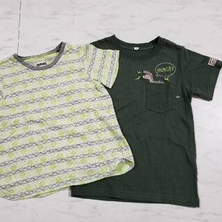 ブランシェス(Branshes)のTシャツ　110サイズ　２枚　ブランシェス　グリーン系(Tシャツ/カットソー)