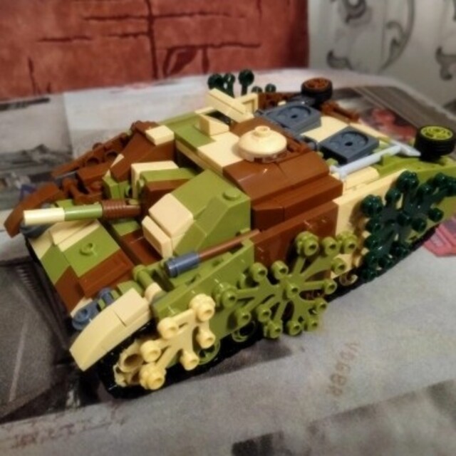 プラモデル　互換性　インスタ映え　LEGO　レゴ　ブロック　戦争　戦車　夏休み エンタメ/ホビーのおもちゃ/ぬいぐるみ(模型/プラモデル)の商品写真