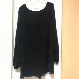 ザラ(ZARA)のZARA サロペット ショーパンツ 黒(サロペット/オーバーオール)