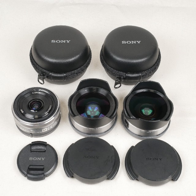 SONY E 16mm F2.8 SEL16F28+コンバーター2種セット 【限定セール!】 e