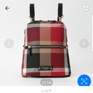 バーバリーブルーレーベル(BURBERRY BLUE LABEL)のブルーレーベルクレストブリッジ　2way　リュック ショルダー　(リュック/バックパック)