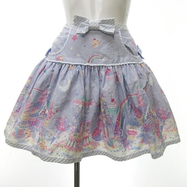 Angelic Pretty(アンジェリックプリティー)のアンジェリックプリティー Milky★Planet スカート ゆめかわいい レディースのスカート(ミニスカート)の商品写真
