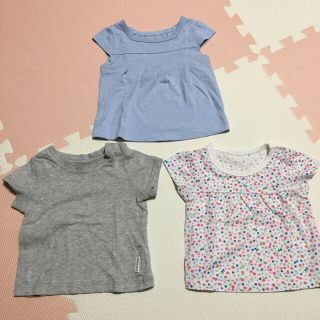 ニシマツヤ(西松屋)のTシャツ3枚セット(60〜70サイズ)(Ｔシャツ)