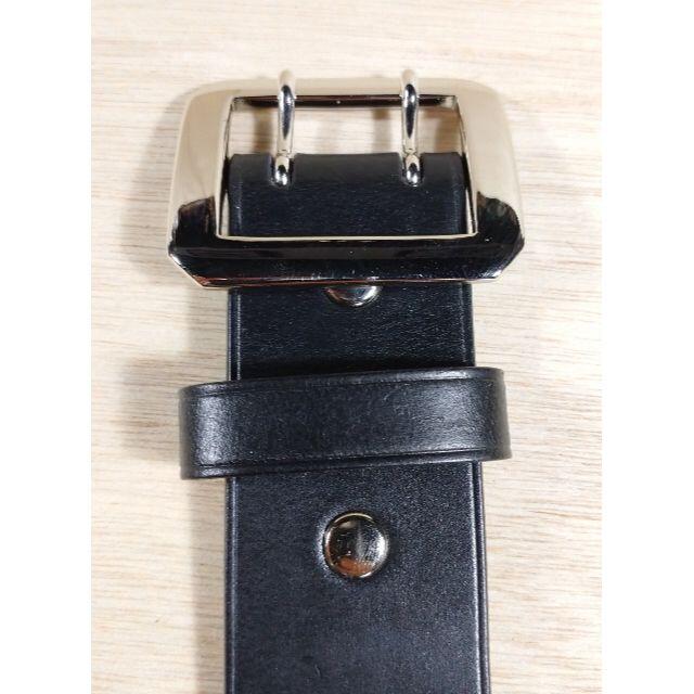 40mmプレーンベルト/ブラック/黒/UKブライドルレザー メンズのファッション小物(ベルト)の商品写真