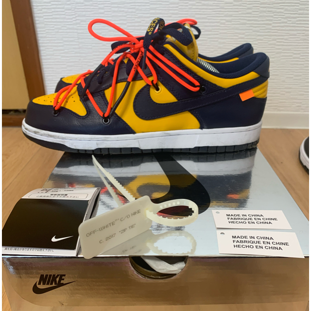 OFF-WHITE(オフホワイト)のschaam様専用　ow x nike dunk low michigan メンズの靴/シューズ(スニーカー)の商品写真