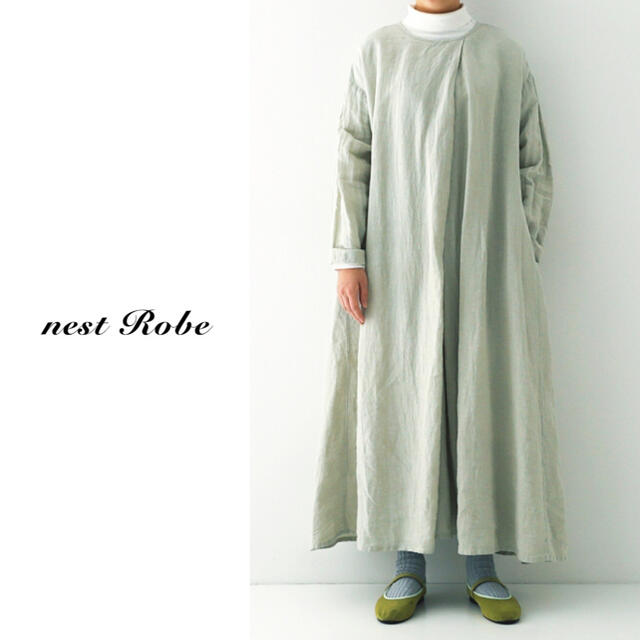 nest Robe - nest robe（ネストローブ）|リネン近江晒しタックフレア2wayワンピースの通販 by sorafuu shop