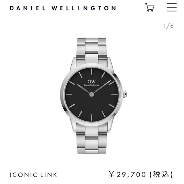 Daniel Wellington(ダニエルウェリントン)の値下げDANIEL WELLINGTON ICONIC LINK 40mm メンズの時計(腕時計(アナログ))の商品写真