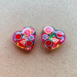 ベビー・キッズ　フルーツヘアゴム(2個1セット)(ファッション雑貨)