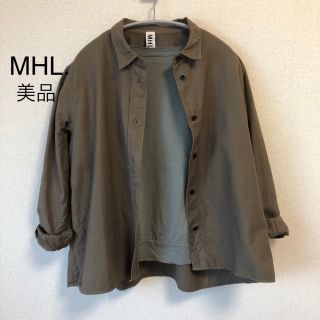 マーガレットハウエル(MARGARET HOWELL)の【美品】MHL. コットンシャツ サイズ3 マーガレットハウエル ジャケット(シャツ/ブラウス(長袖/七分))