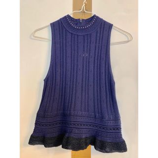 スリーワンフィリップリム(3.1 Phillip Lim)の3.1 Phillip Lim フィリップリム　ノースリーブニット【美品】(タンクトップ)