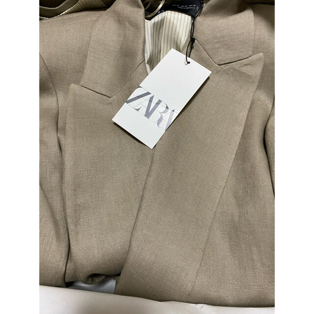 ZARA(ザラ)の＊2021SS＊ZARA リネン ブレザー レディースのジャケット/アウター(テーラードジャケット)の商品写真