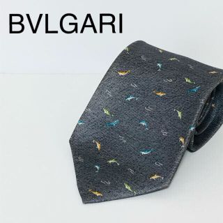 ブルガリ(BVLGARI)のBVLGARI ネクタイ シルク 総柄 イルカ(ネクタイ)