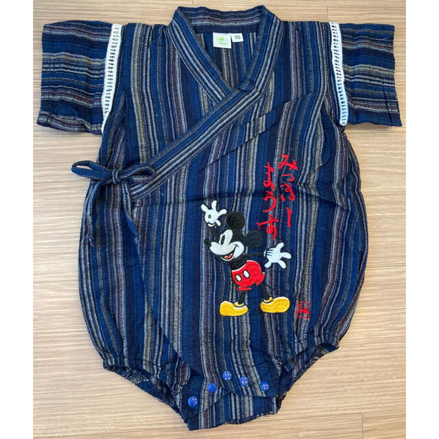 Disney(ディズニー)の甚平　ミッキー　70 キッズ/ベビー/マタニティのベビー服(~85cm)(甚平/浴衣)の商品写真