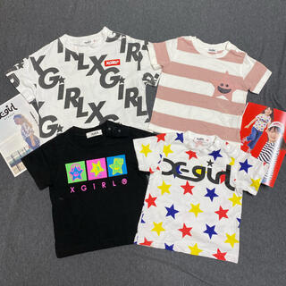 エックスガールステージス(X-girl Stages)の【x-girl stages】半袖Tシャツ　4枚セット　90(Tシャツ/カットソー)
