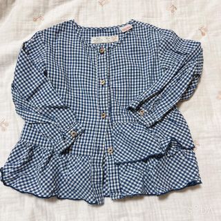 ザラキッズ(ZARA KIDS)のチェックブラウス(ブラウス)