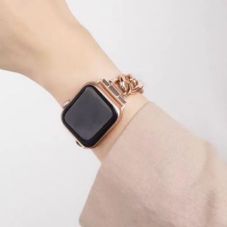 ピンクゴールド色　Apple Watchベルト　サイズ調整可能　38/40(腕時計)