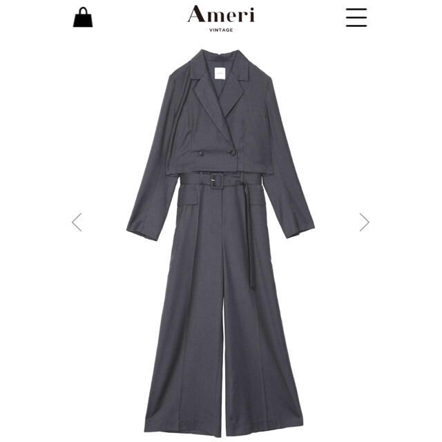 Ameri VINTAGE(アメリヴィンテージ)の アメリ TAILORED ALL IN ONE テーラード オールインワン  レディースのパンツ(オールインワン)の商品写真