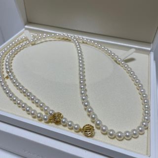 ミキモト(MIKIMOTO)のミキモト　インフィニティオペラ　ロングパールネックレス　YGK18  美品(ネックレス)