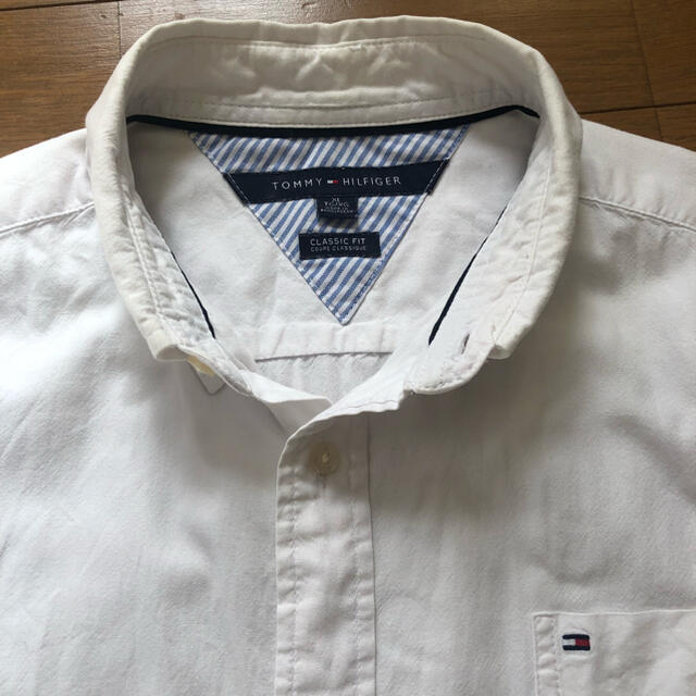 TOMMY HILFIGER(トミーヒルフィガー)のTOMMY★トミー★シャツ★白★美品★古着★ボタンダウン メンズのトップス(シャツ)の商品写真