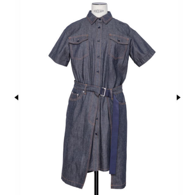 新作揃え sacai - apc sacai コラボワンピース 新品未使用 ひざ丈