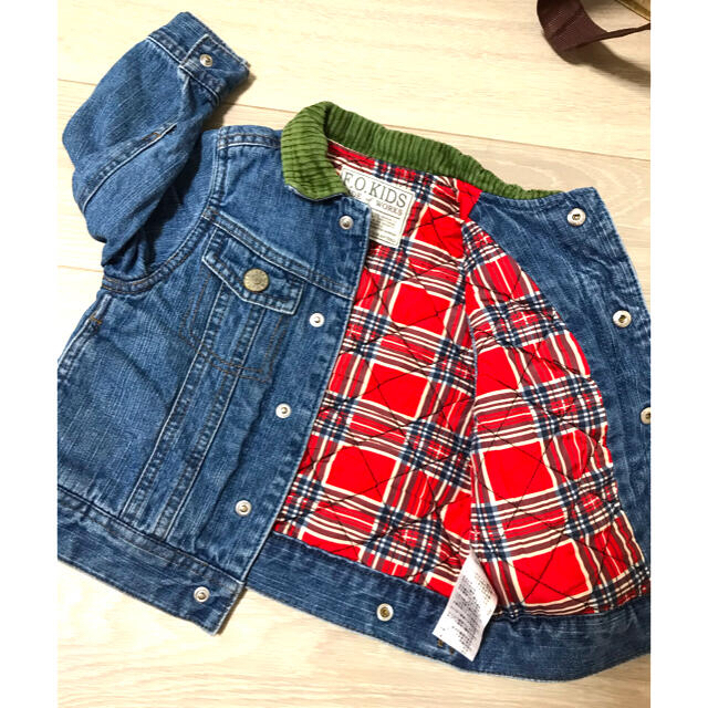 F.O.KIDS(エフオーキッズ)のデニム　ジャケット　コート キッズ/ベビー/マタニティのキッズ服男の子用(90cm~)(ジャケット/上着)の商品写真