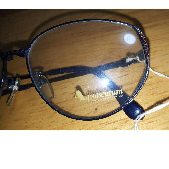 AQUA SCUTUM(アクアスキュータム)の未使用 アクアスキュータム ヴィンテージ レトロ アンティーク メガネ レディースのファッション小物(サングラス/メガネ)の商品写真