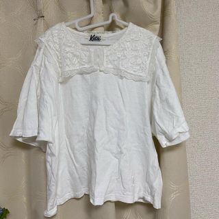 ケイティー(Katie)のKatie レース襟Tシャツ(Tシャツ(半袖/袖なし))