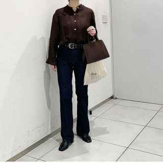 トゥデイフル(TODAYFUL)のCLANE Vintage shirt brown(シャツ/ブラウス(長袖/七分))