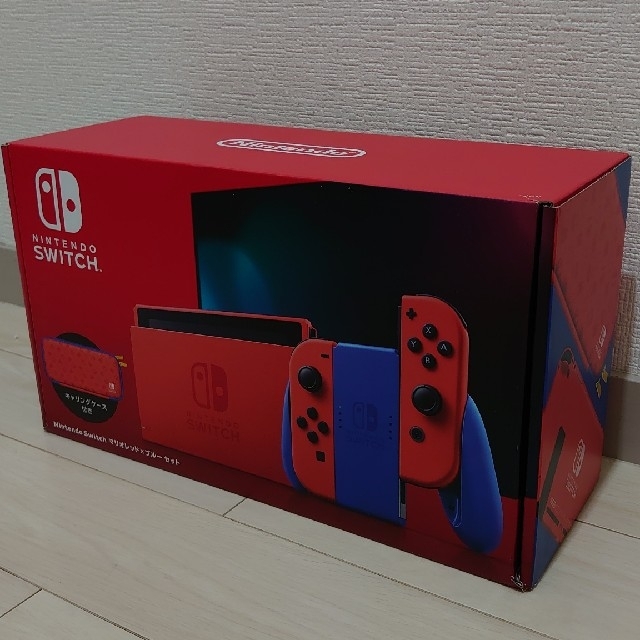 家庭用ゲーム機本体[未使用品]Nintendo Switch 本体 マリオレッド×ブルー