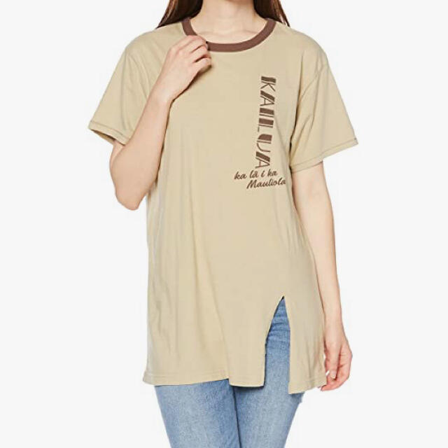 Ungrid(アングリッド)のUngrid フロントスリットロゴプリントTee レディースのトップス(Tシャツ(半袖/袖なし))の商品写真