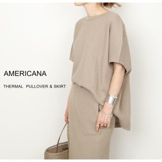 ドゥーズィエムクラス(DEUXIEME CLASSE)のアメリカーナ　AMERICANA THERMAL ハーフスリーブ プルオーバー(カットソー(半袖/袖なし))