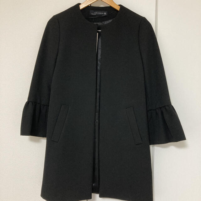 ZARA ノーカラーコート