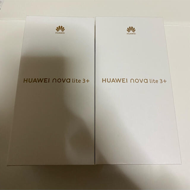 スマホ/家電/カメラHUAWEI nova lite 3+ ミッドナイトブラック オーロラブルー2台