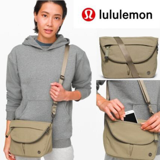 lululemon(ルルレモン)のlululemonallfestival bagピンク&お揃いのポーチ2点セット レディースのバッグ(ショルダーバッグ)の商品写真