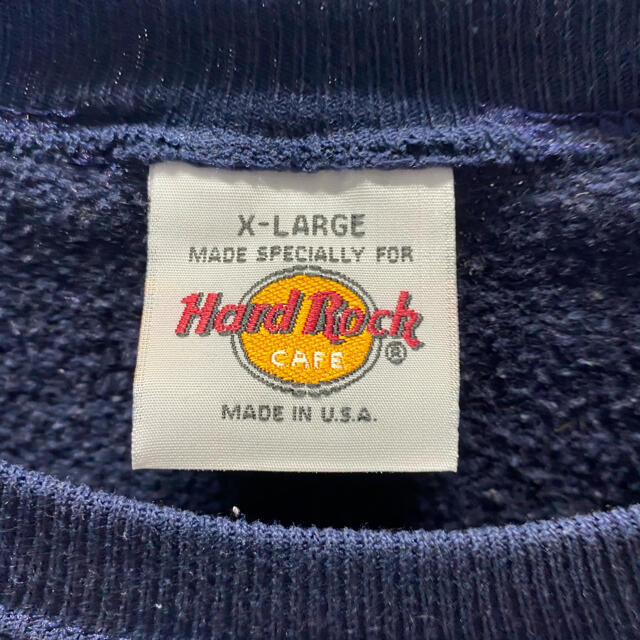 ROCK HARD(ロックハード)の【USA製】ハードロックカフェ　トレーナー大人気　刺繍ロゴ　ビッグロゴ　メキシコ メンズのトップス(スウェット)の商品写真