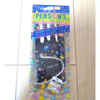 パーソンズ(PERSON'S)の【19cm】【両手用】パーソンズ ゴルフ グローブ 花柄 ブラック レディース(その他)