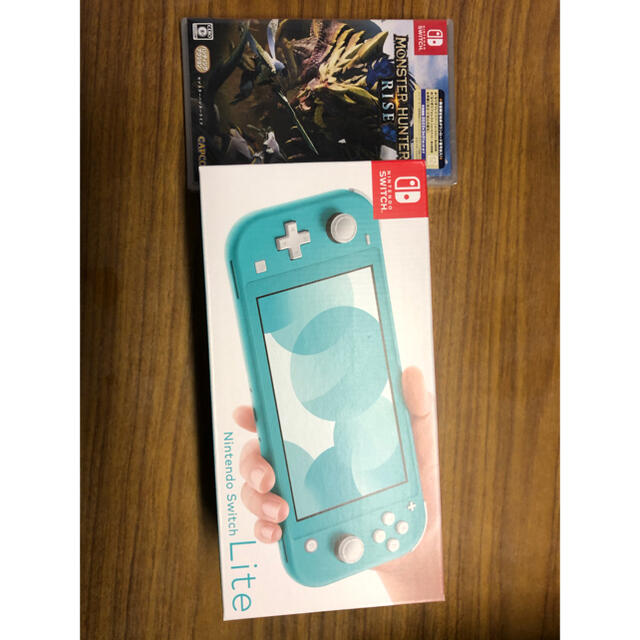 Nintendo Switch(ニンテンドースイッチ)のnintendo switch lite モンスターハンターライズ セット エンタメ/ホビーのゲームソフト/ゲーム機本体(家庭用ゲーム機本体)の商品写真