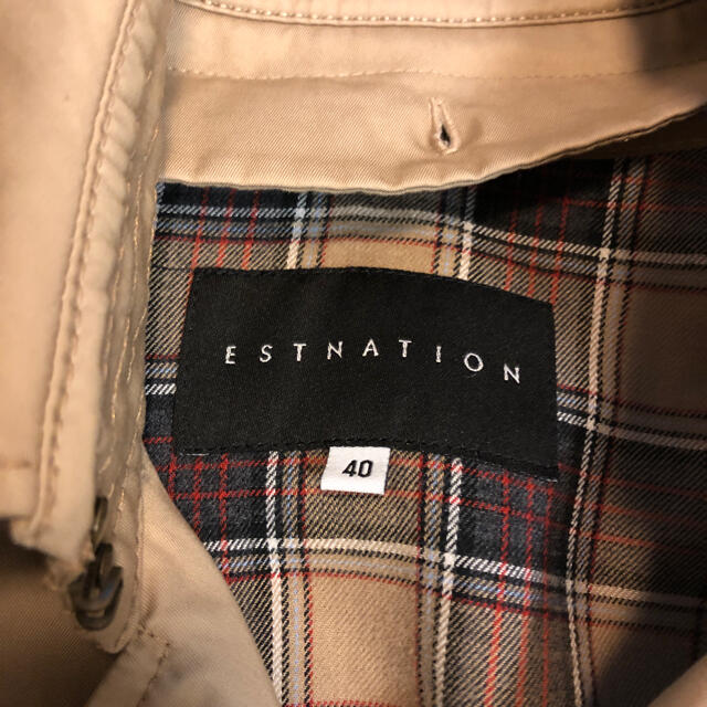 ESTNATION(エストネーション)のエストネーション2wayトレンチコートベージュ40 レディースのジャケット/アウター(トレンチコート)の商品写真