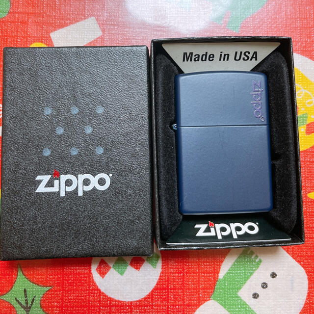 新品Zippo　ジッポ　青　紫 メンズのファッション小物(タバコグッズ)の商品写真
