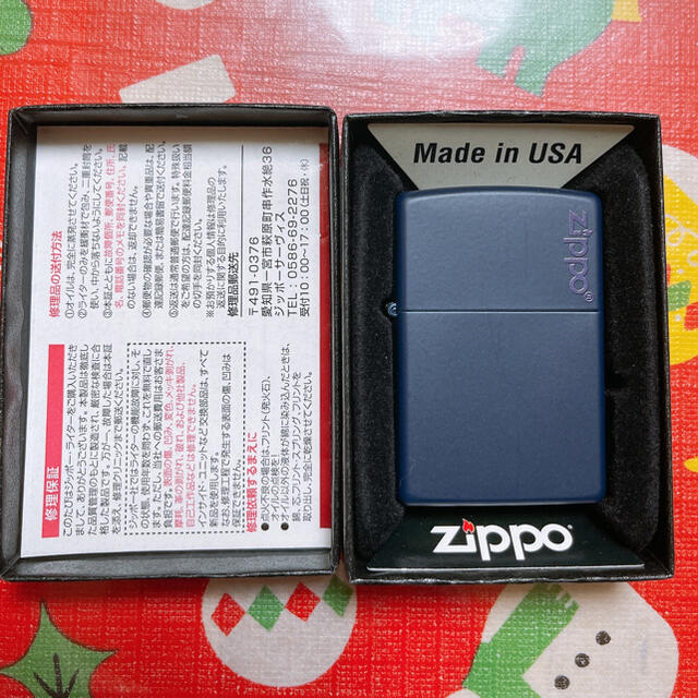 新品Zippo　ジッポ　青　紫 メンズのファッション小物(タバコグッズ)の商品写真