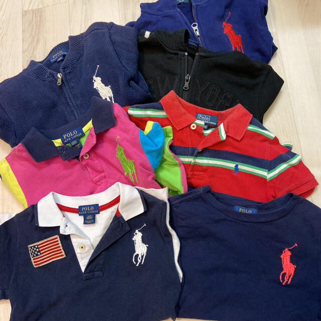 Ralph Lauren(ラルフローレン)の週末特別価格◆Ralph Lauren◆7点まとめ売り キッズ/ベビー/マタニティのキッズ服男の子用(90cm~)(Tシャツ/カットソー)の商品写真