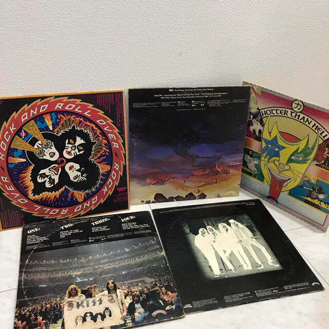 KISS レコード　5枚セット　アナログ　LP 12インチ エンタメ/ホビーのCD(ポップス/ロック(洋楽))の商品写真