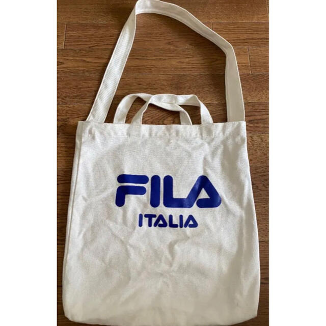 FILA(フィラ)のFILA トートバッグ エコバッグ 白 レディースのバッグ(トートバッグ)の商品写真