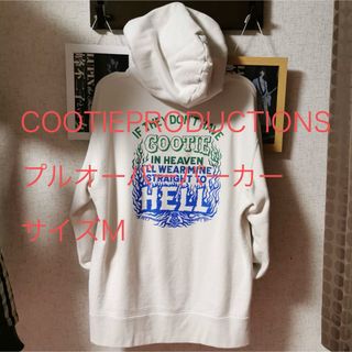 クーティー(COOTIE)の【微かなシミ有】COOTIE スウェットパーカー 白 Mサイズ(パーカー)