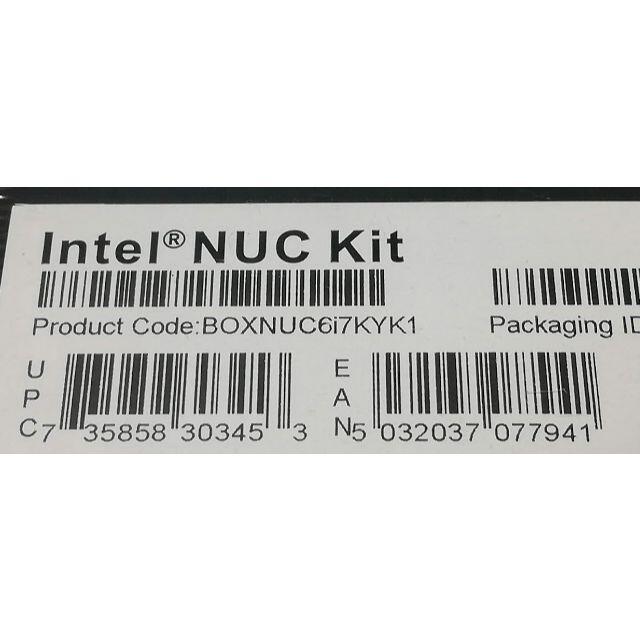 Intel NUC Core i7 NUC6I7KYK BOXNUC6I7KYK スマホ/家電/カメラのPC/タブレット(デスクトップ型PC)の商品写真